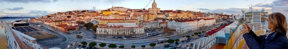 lissabon_panorama Blick vom Hafen auf die Altstadt