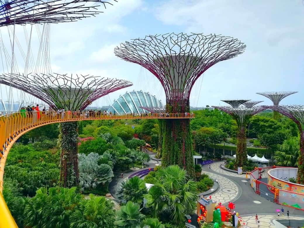 Die Supertrees im Gardens by the B, Singapuray