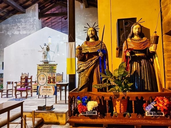 Die Figuren von Statuen San Cosme und San Damia