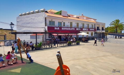 Ein Dorfplatz in La Gomera