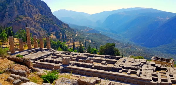Der Apollo Temple, Delphi