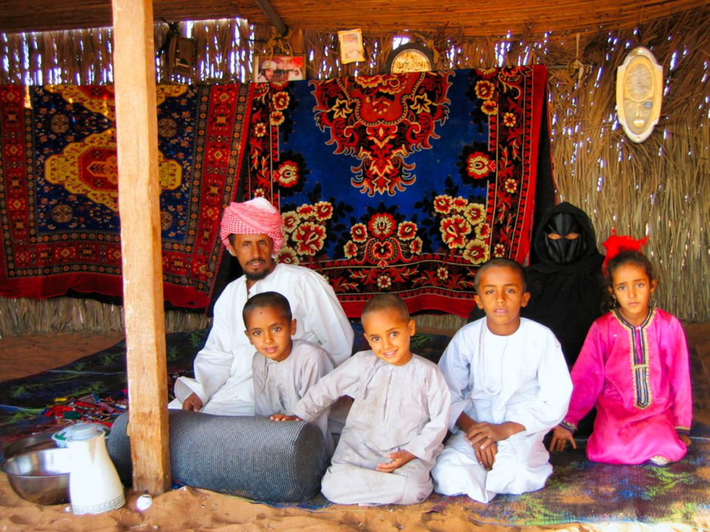 Beduienfamilie im Oman