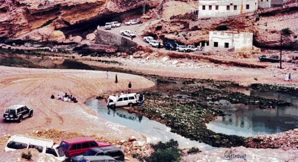 Überschwemmung im Wadi Shab
