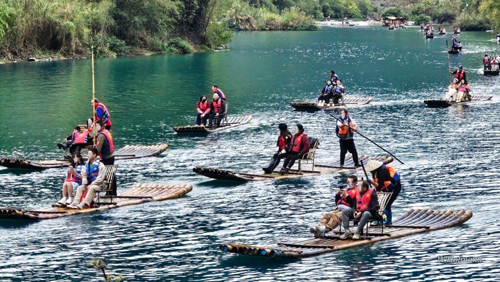 Stau auf dem Julong Fluss