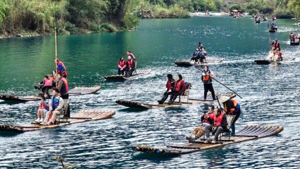 Stau auf dem Julong Fluss