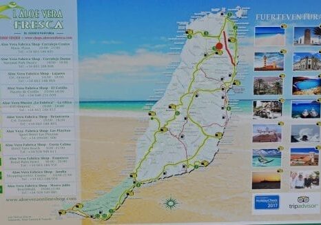 Übersichtsplan Fuerteventura