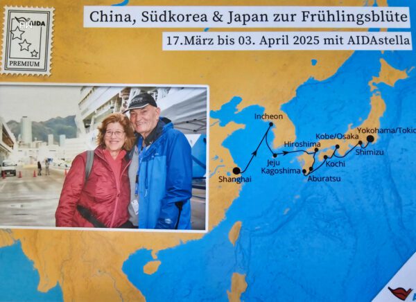 Wir auf der Japan Kreuzfahrt